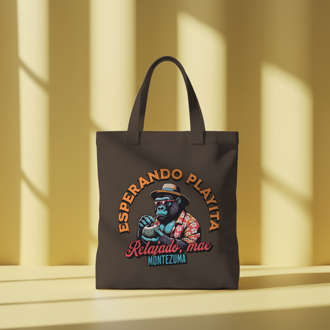 Esperando Playita Gorilla Tote Bag