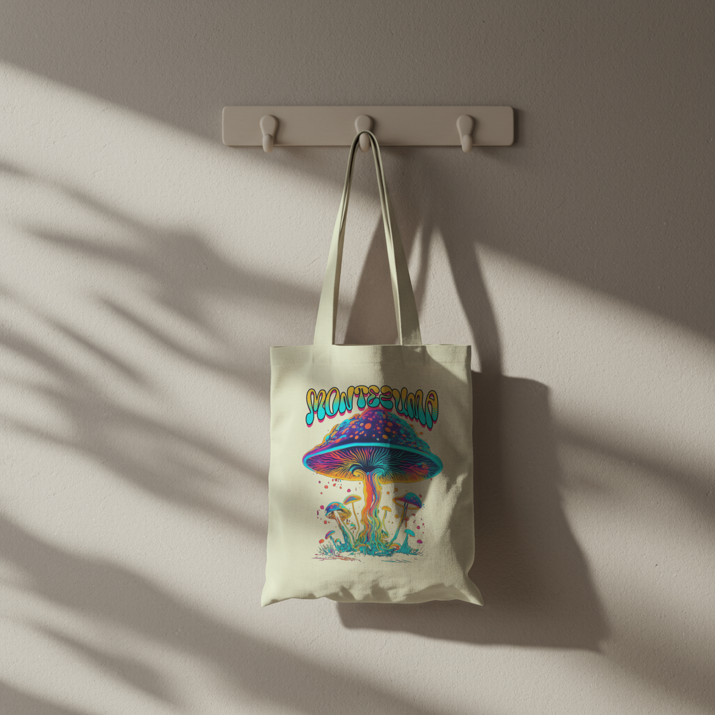 Montezuma Neon Mushroom Tote Bag