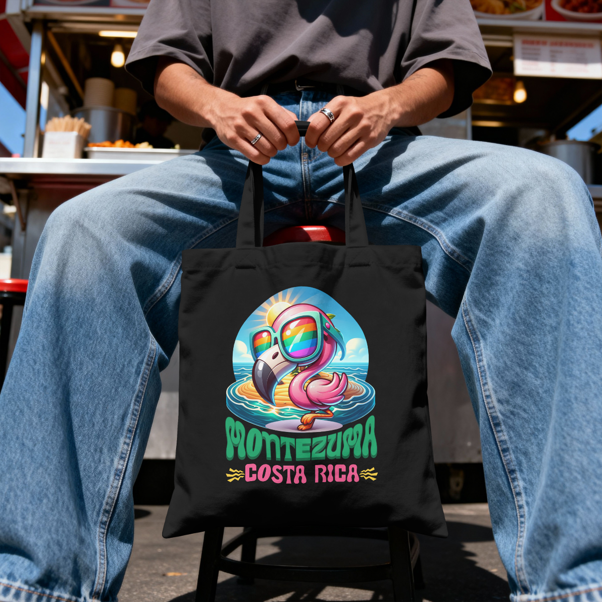 Montezuma Flamingo Tote Bag