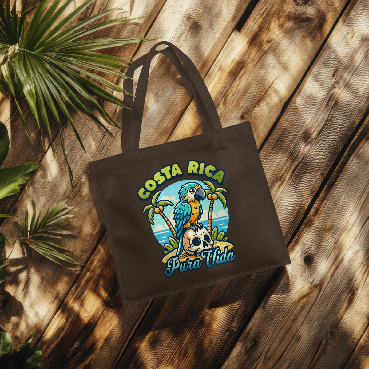 Costa Rica Pura Vida Parrot Tote Bag