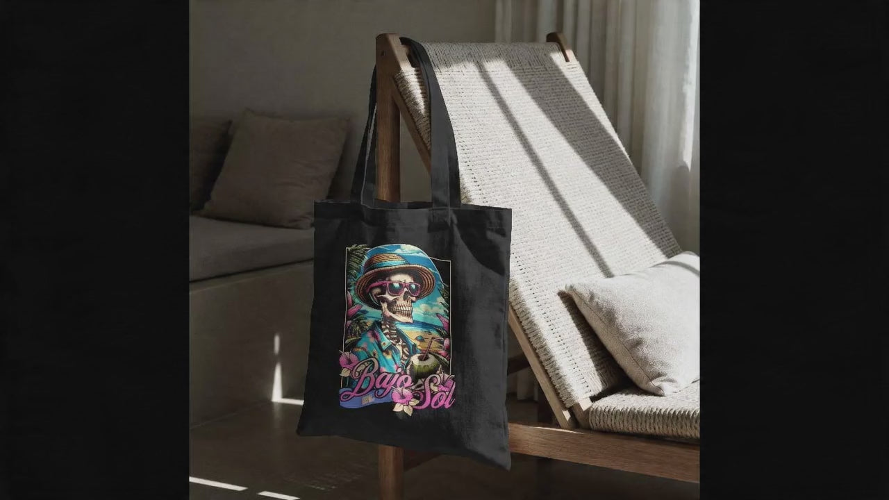 Bajo El Sol Skeleton Tote Bag